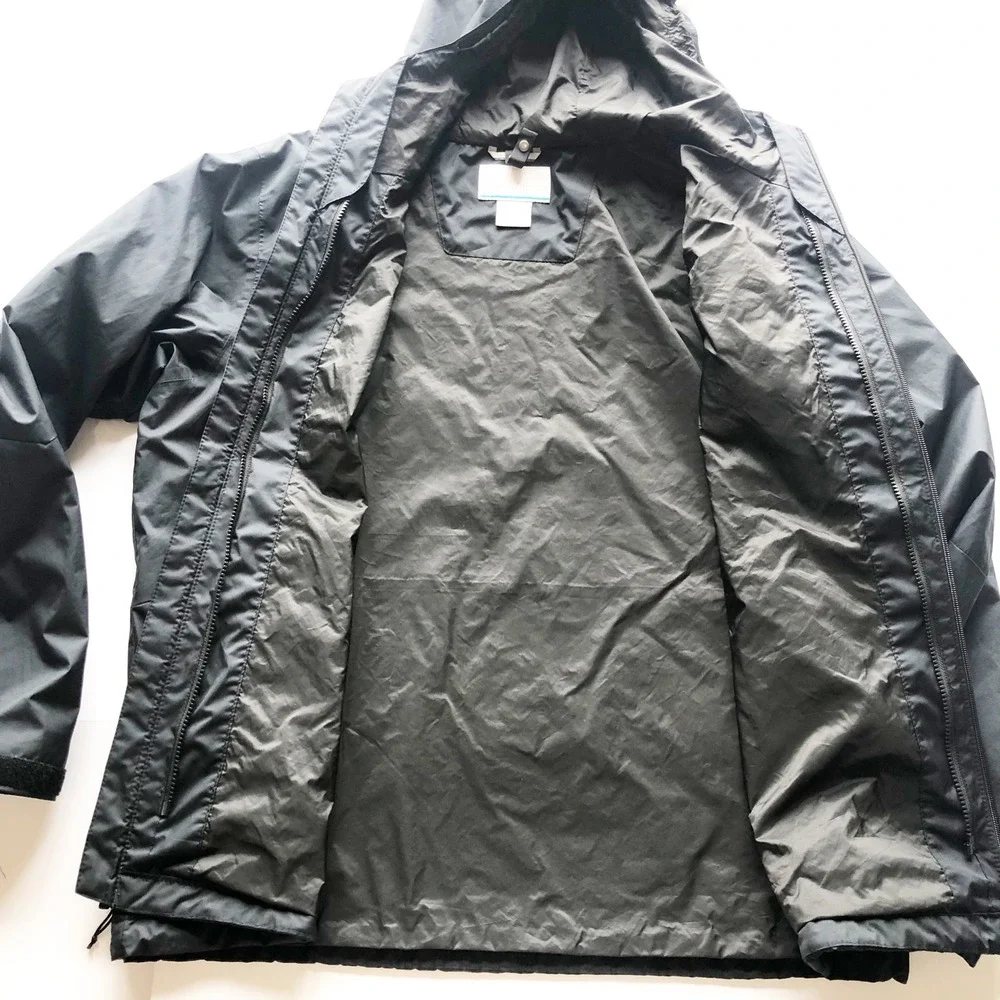 Columbia Jacket Mens XL Wallowa Park Interchange Black Omni-Tech Shell Coat